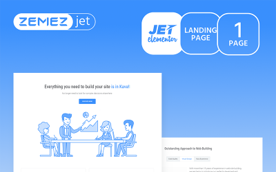 Easigo - шаблон Clean Corporate Jet Elementor