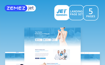 Elementor Vorlage namens "Galatea - Medical Jet" #70192