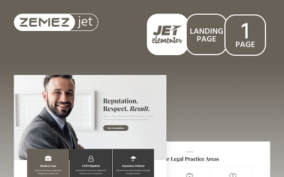 Juristos - Modelo Advogado Jet Elementor