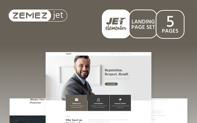 Justicon - Elementor Jet Kit ügyvéd
