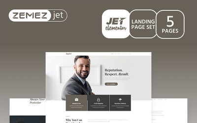 Justicon - Lawyer Elementor Jet Elementor sablon 70185