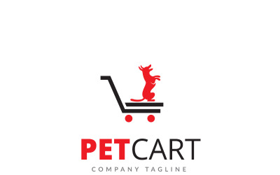 Pet Cart Logo sjabloon