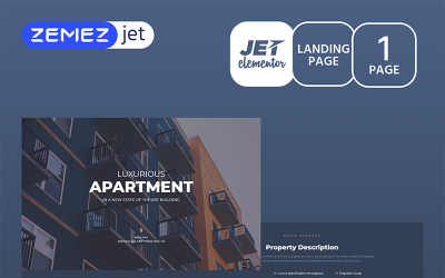 Plantilla Elementor "Appartamo - Real Estate Jet" #70133