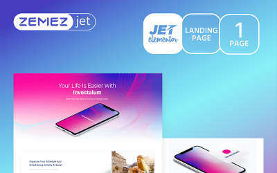 Plantilla Elementor "Appstick - Application Jet" #70149