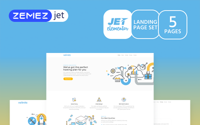 Plantilla Elementor "Hostirom - Hosting Jet" #70191