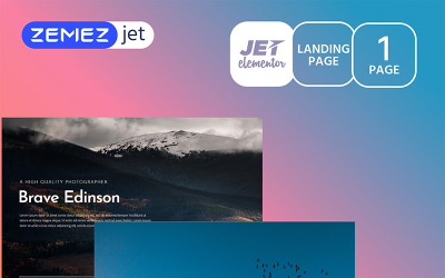 Shotte - Шаблон Splash Photographer Jet Elementor