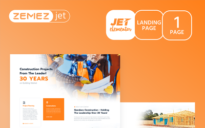 Szablon Elementor Brixtone - Construction Jet Elementor Template #70175
