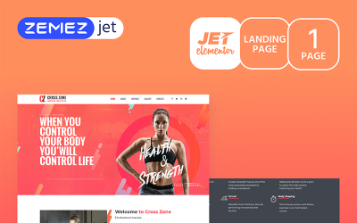 "YourWOD - Crossfit Jet Elementor Template" Elementor模板 #70145