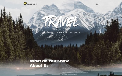 Journez - Seyahat WordPress Elementor Teması