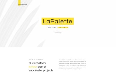 La Palette - Minimális kreatív WordPress Elementor téma
