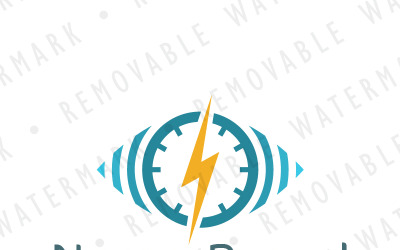 Modelo de logotipo do Thunder Monitoring