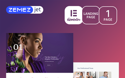 Purplex - Spa Salon Elementor Kiti