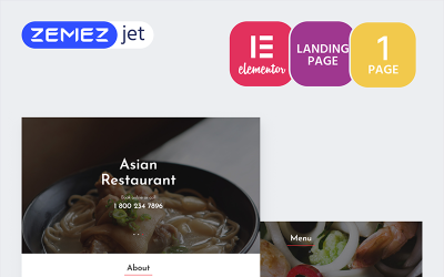 RedDragon - Kit Elementor pour restaurant asiatique