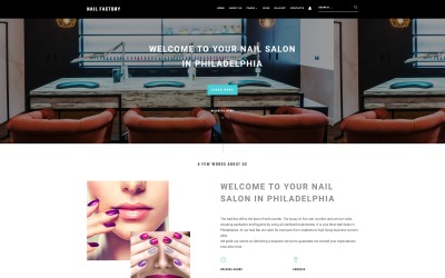 Responsywny szablon Joomla Nail Bar - Attractive Nail Salon #70220