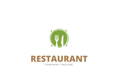 Restaurante - Plantilla de logotipo