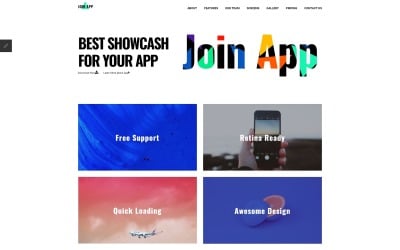 Word lid van de app - Joomla-sjabloon voor de bestemmingspagina van de app