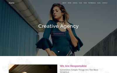 Xlatte - Creative Landing Page Template