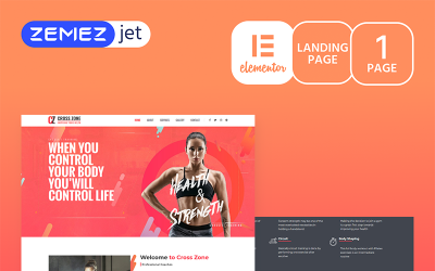 YourWOD - Crossfit Template de Elementor №70208