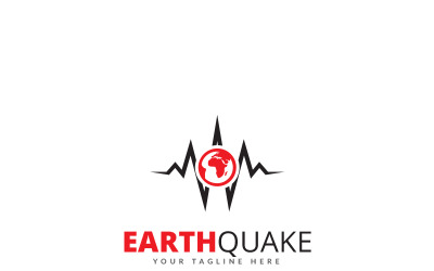 Aardbeving Logo sjabloon