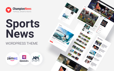 ChampionNews - Sportnieuws WordPress Elementor-thema