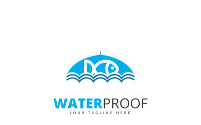 Diseño a prueba de agua - Plantilla de logotipo