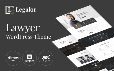 "Legalor - Lawyer Elementor" 响应式WordPress模板 #70389