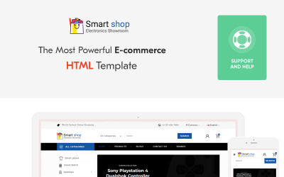 Modèle de site Web de boutique électronique SmartShop