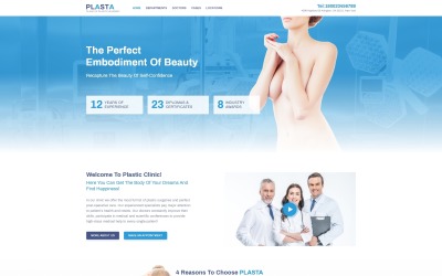 Plasta - медична тема WordPress Elementor