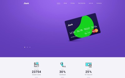 .Bank - Finanční šablona vstupní stránky HTML5