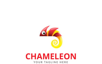 Chamäleon Design Logo Vorlage