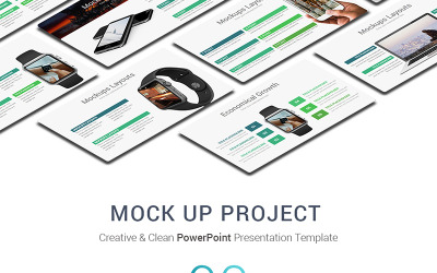 Makett projekt PowerPoint sablon