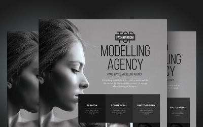 Model Agency Flyer - Corporate Identity Template