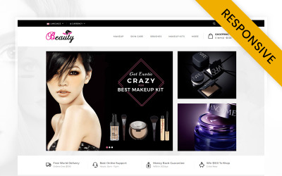 OpenCart Vorlage namens "Beauty Store" #70420