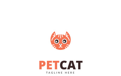 Pet Cat Design Logo Template