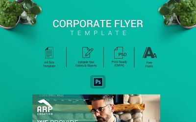 Plantilla De Identidad Corporativa "Paperclip - A4 size Flyer" #70414