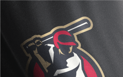 Szablon logo sportów baseballowych