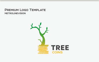 Tree Coins Logo Template