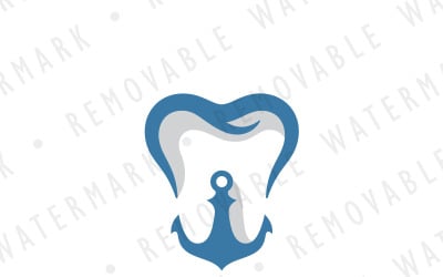 Anchor Tooth Logo Template