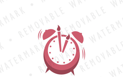 Celebration Alarm Clock Logo Template