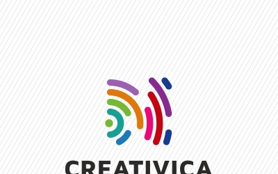 Creativica Colorful Line Logo Template