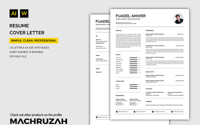 Fuadel - Resume / Cover Letter Resume Template