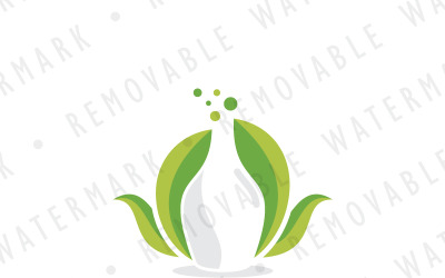 Modello di Logo di pozione di erbe