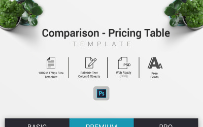 Premium Comparison – Pricing Table İnografik Elemanları #70537