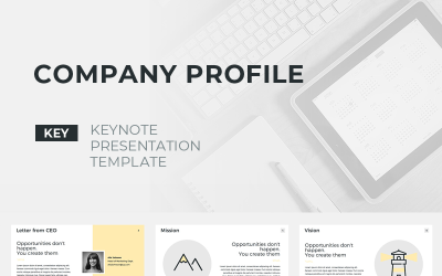 Presentaciones de perfil de empresa: plantilla de Keynote