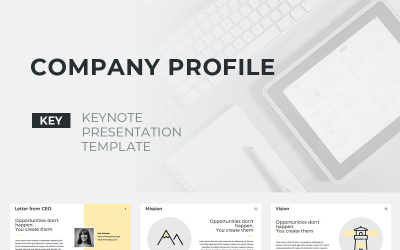 Présentations de profil d&amp;#39;entreprise - Modèle Keynote