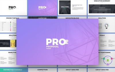 Pro-Proje Teklifi PowerPoint şablonu