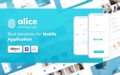 Alice - Szablon strony internetowej aplikacji HTML5