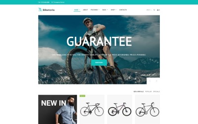 Biketoria - тема велосипедів Elementor WooCommerce