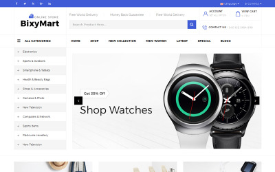 BixyMart OpenCart Template