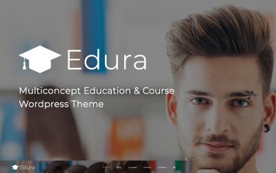 "Edura - LearnPress Education" - адаптивний WordPress шаблон №70628